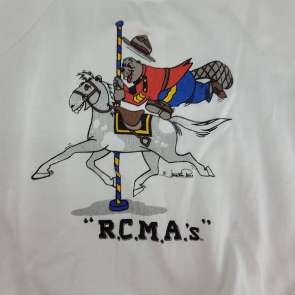 VTG Royal Canadian Mounted Animal Police RCMA Sweatshirt Adult L Jonathan Paine - Picture 3 of 10